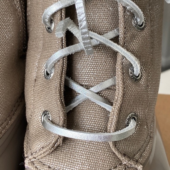 Sperry Saltwater Waterproof Shimmer Dove Duck Booties Rain Snow Boots New in Box - Picture 13 of 17
